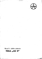 Tesla 422u - Navod k udrzbe 